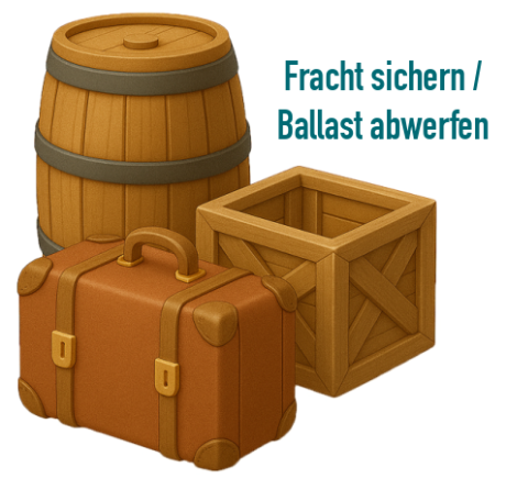 Fracht sichern (c) MS Aaachen Fracht sichern
